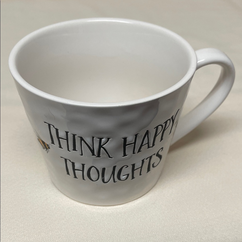 Think Happy Thoughts White Mug